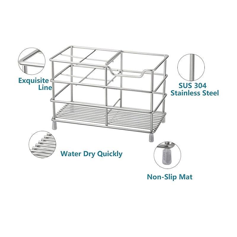 304 Stainless Steel Toothbrush Holder Toothpaste Stand