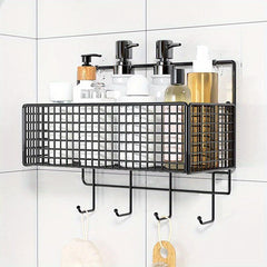 Shower Caddy Shelf Organizer Wall Mounted Metal Bathroom Hanging
