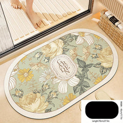 Absorbent Non-slip Bathroom Floor Mat Quick Drying Washroom Doorway Mat