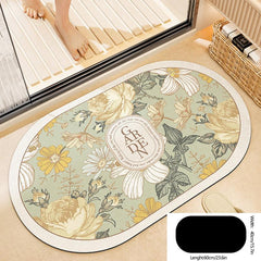 Absorbent Non-slip Bathroom Floor Mat Quick Drying Washroom Doorway Mat