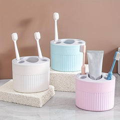 Toothbrush Holder with Grid for Home and Bathroom Storage