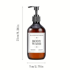 3pcs Plastic Soap Dispenser Set Countertop 500ml Bathroom Lotion Pump
