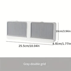 Wall Mounted Soap Dish With Lid Plastic Drain Soap Tray Soap Holder