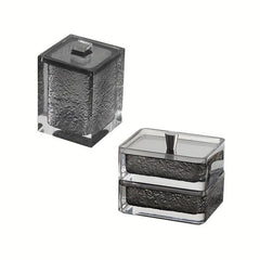 Bathroom Containers With Lid Q-Tip Holder Cotton Swab Canister