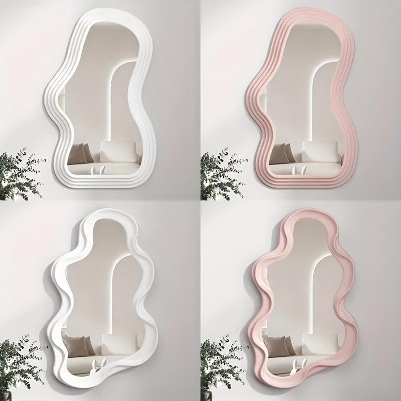 Cloud Shaped Mirror Wall Hanging Irregular Makeup Mirror