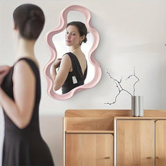 Cloud Shaped Mirror Wall Hanging Irregular Makeup Mirror