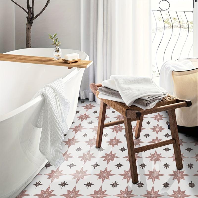 Geometric Pattern Floor Tile Sticker Self Adhesive Waterproof DIY Wallpaper