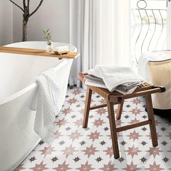 Geometric Pattern Floor Tile Sticker Self Adhesive Waterproof DIY Wallpaper
