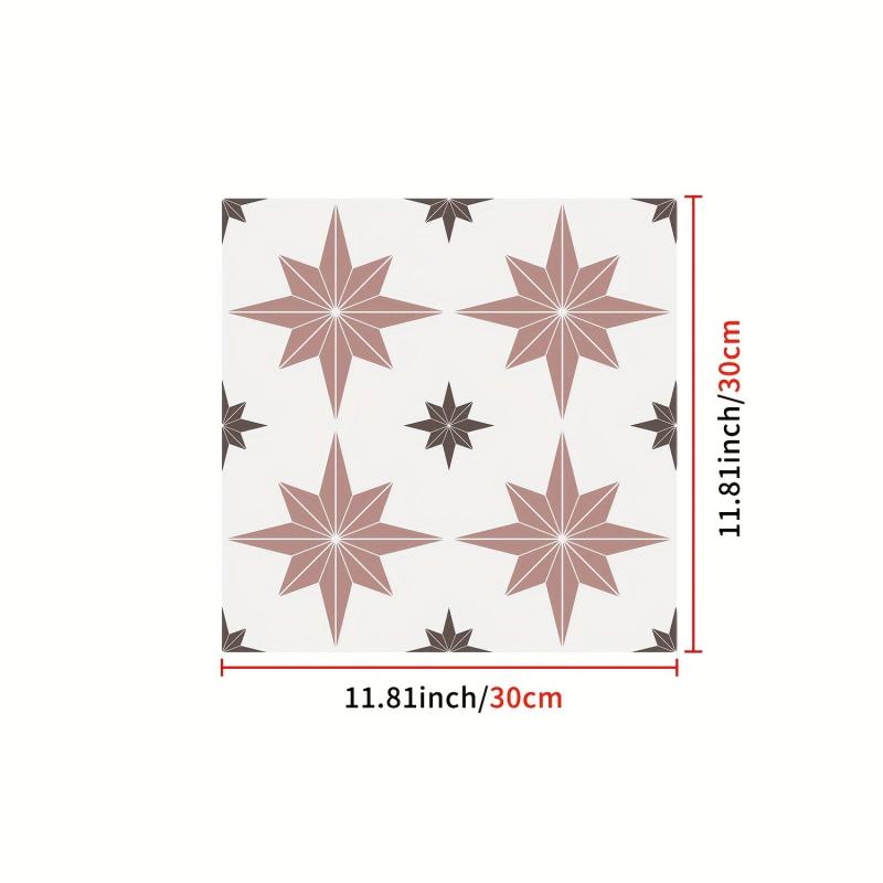 Geometric Pattern Floor Tile Sticker Self Adhesive Waterproof DIY Wallpaper