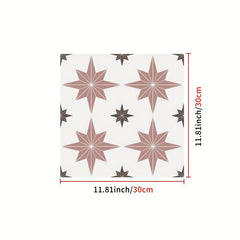 Geometric Pattern Floor Tile Sticker Self Adhesive Waterproof DIY Wallpaper