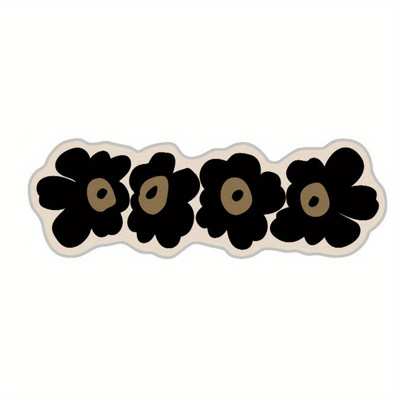 Soft Flower Floor Mat Anti-slip Bath Rug Absorbent Door Carpet Home Decor