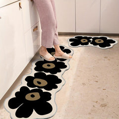 Soft Flower Floor Mat Anti-slip Bath Rug Absorbent Door Carpet Home Decor