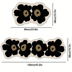 Soft Flower Floor Mat Anti-slip Bath Rug Absorbent Door Carpet Home Decor