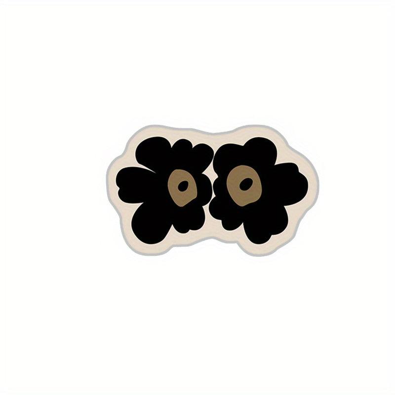 Soft Flower Floor Mat Anti-slip Bath Rug Absorbent Door Carpet Home Decor