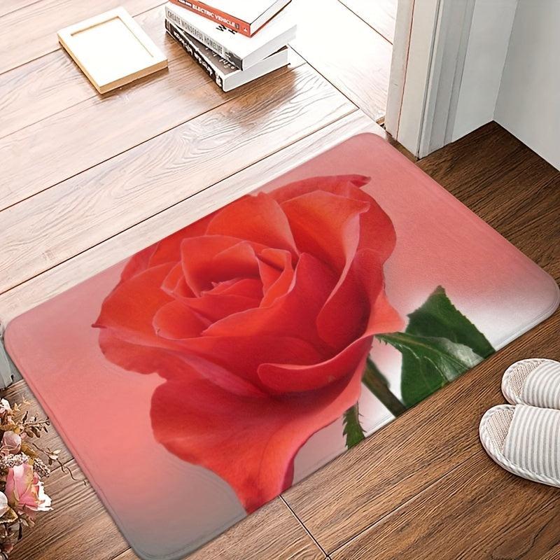 Modern Style Flannel Floor Mat Entry Living Room Bedroom Bath