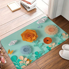 Modern Style Flannel Floor Mat Entry Living Room Bedroom Bath