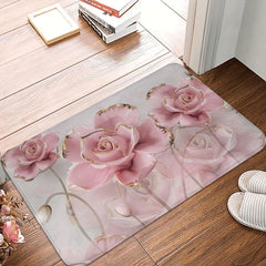 Modern Style Flannel Floor Mat Entry Living Room Bedroom Bath