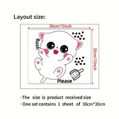 Halloween Toilet Lid Decal Funny Self-adhesive Sticker