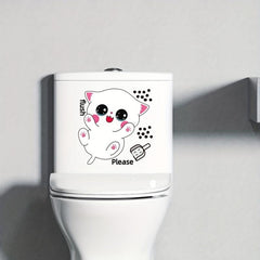 Halloween Toilet Lid Decal Funny Self-adhesive Sticker