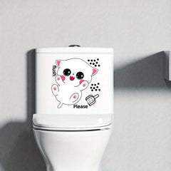 Halloween Toilet Lid Decal Funny Self-adhesive Sticker