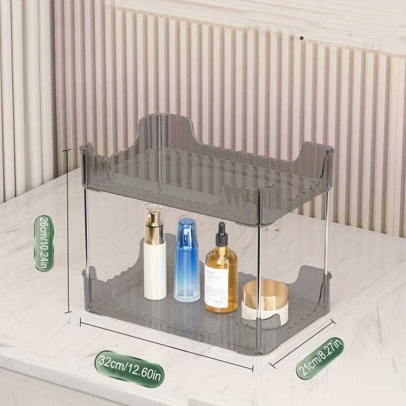 2-Tier Storage Rack Cosmetics Tray Bathroom Storage Shelf