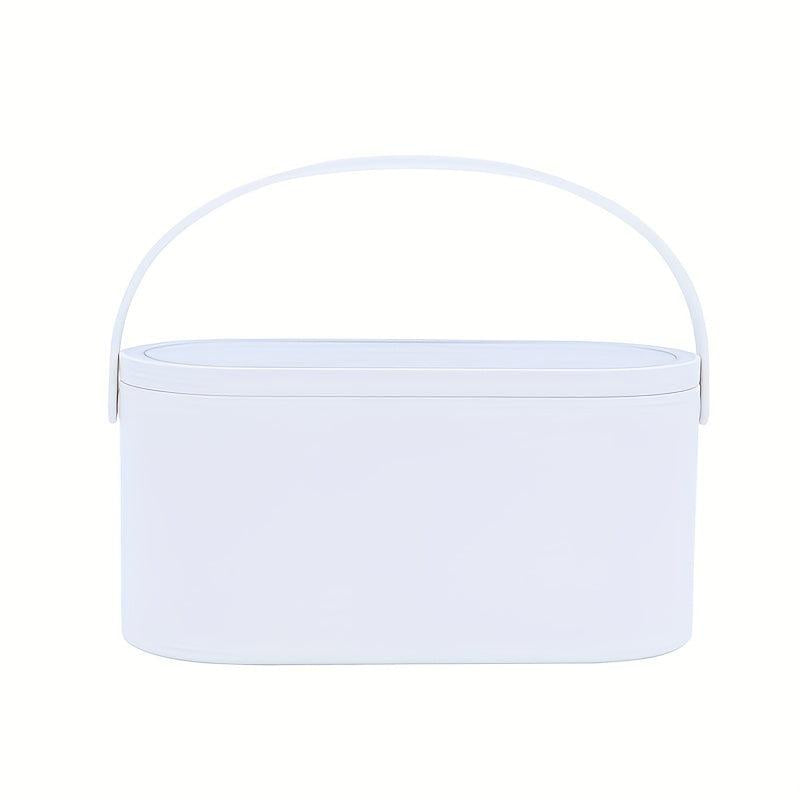 LED Light Storage Box Vanity Mirror Makeup Organizer