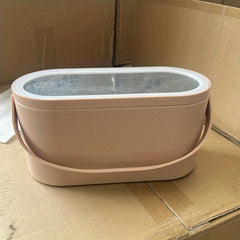 LED Light Storage Box Vanity Mirror Makeup Organizer