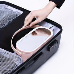 LED Light Storage Box Vanity Mirror Makeup Organizer