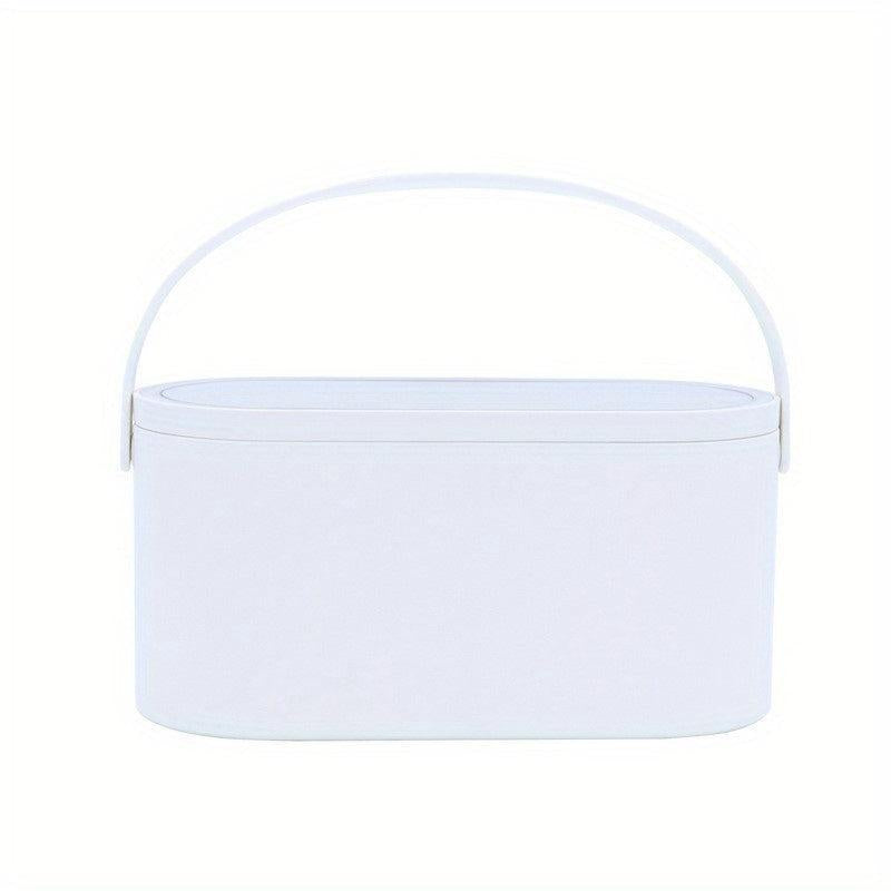 LED Light Storage Box Vanity Mirror Makeup Organizer