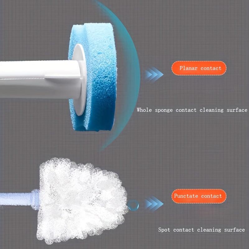 Toilet Brush Set with 8 Replacement Heads