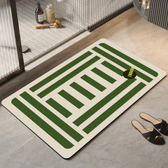 Bathroom Diatom Mud Absorbent Soft Cushion Toilet Entry Door Mat