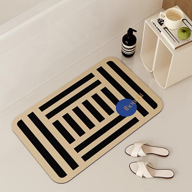 Bathroom Diatom Mud Absorbent Soft Cushion Toilet Entry Door Mat