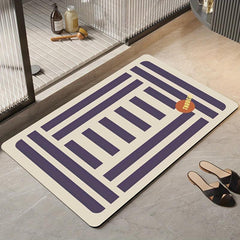 Bathroom Diatom Mud Absorbent Soft Cushion Toilet Entry Door Mat