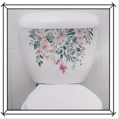Plant Toilet Wall Sticker Self-adhesive Decal