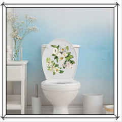 Plant Toilet Wall Sticker Self-adhesive Decal