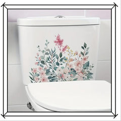 Plant Toilet Wall Sticker Self-adhesive Decal