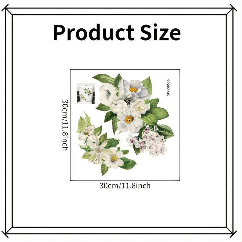 Plant Toilet Wall Sticker Self-adhesive Decal
