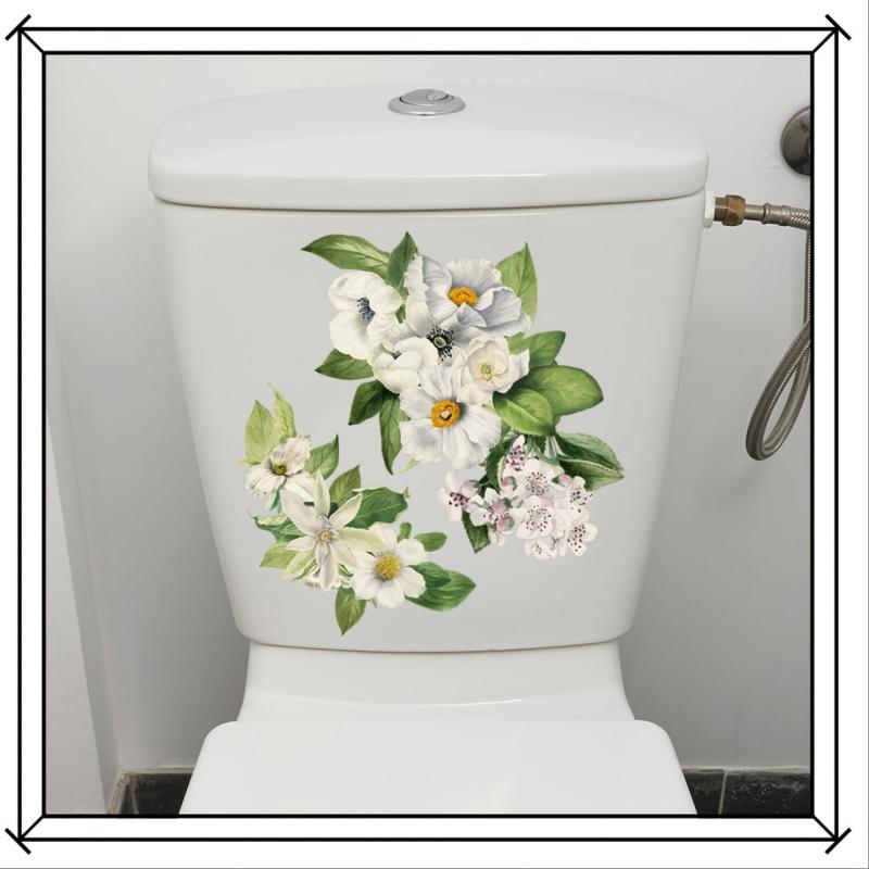 Plant Toilet Wall Sticker Self-adhesive Decal