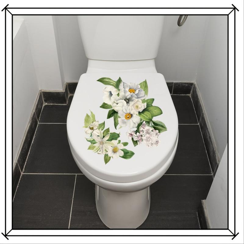 Plant Toilet Wall Sticker Self-adhesive Decal
