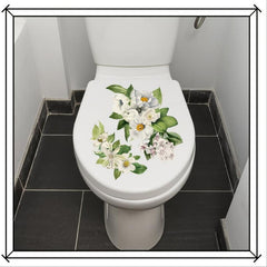 Plant Toilet Wall Sticker Self-adhesive Decal