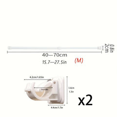 Retractable Towel Rod Punch Shower Curtain Rod Bathroom Drying Rod