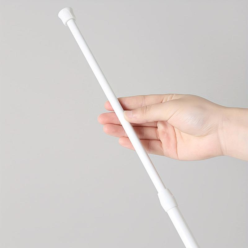 Retractable Towel Rod Punch Shower Curtain Rod Bathroom Drying Rod