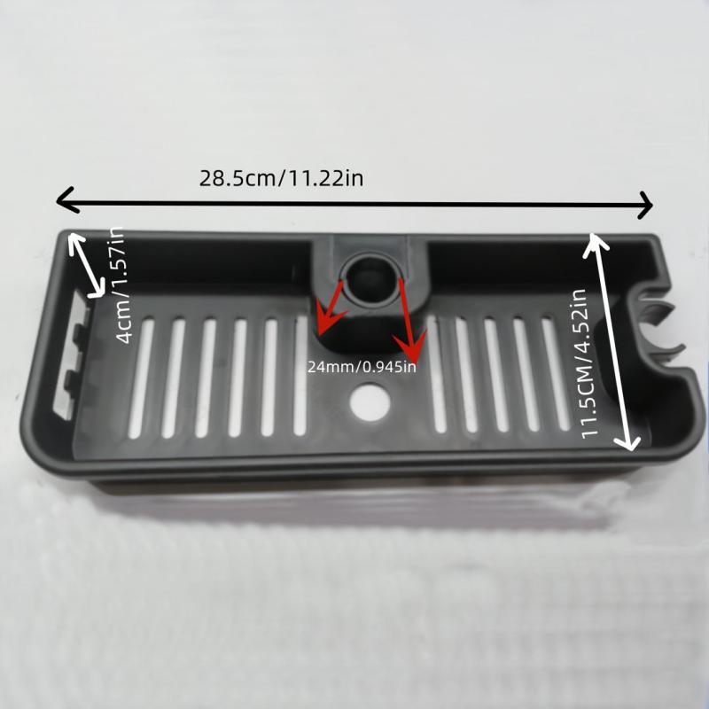 No Drill Bathroom Storage Rack with Drain Basket and Hooks