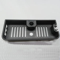 No Drill Bathroom Storage Rack with Drain Basket and Hooks