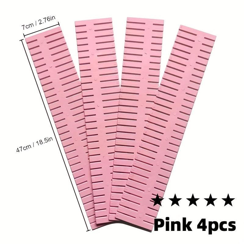 4pcs Drawer Dividers Cosmetics Underwear Storage Columns