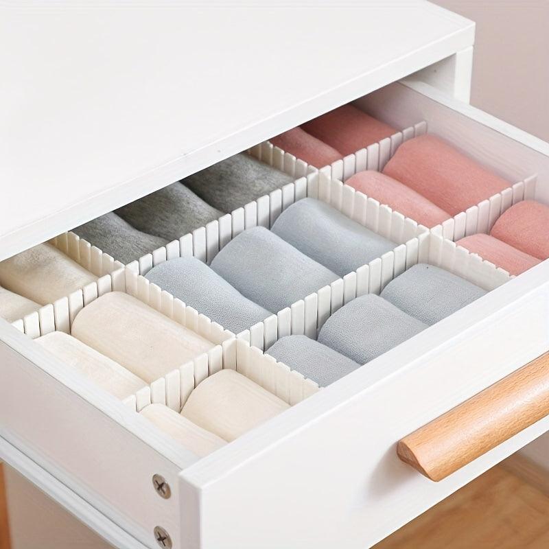 4pcs Drawer Dividers Cosmetics Underwear Storage Columns