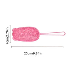 Double-Sided Bath Brush for Bubble Scrubbing