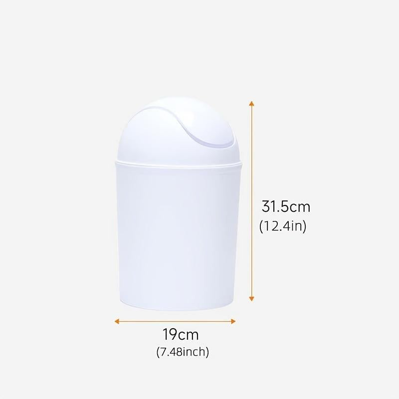 Waterproof Swing Lid Trash Can for Home Essentials
