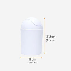Waterproof Swing Lid Trash Can for Home Essentials