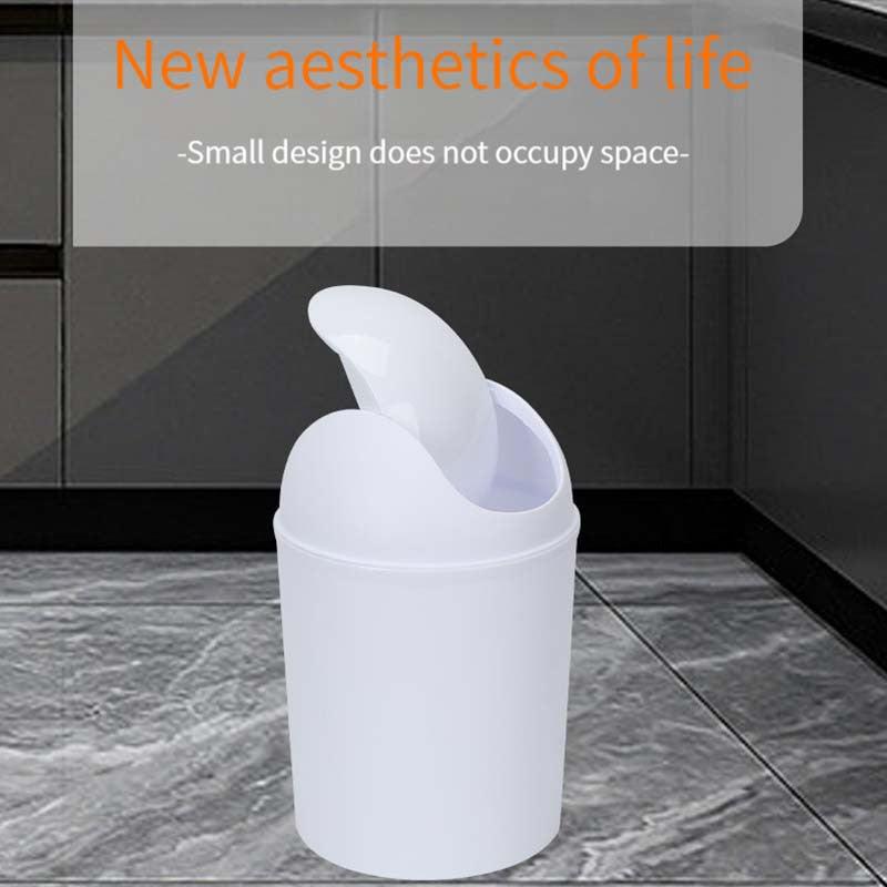 Waterproof Swing Lid Trash Can for Home Essentials